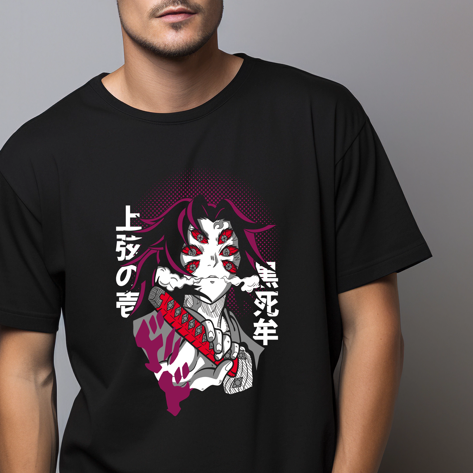 Playera Luna superior 1 Kukushibo Kimetsu no yaiba - E-4LF Oficial Mty