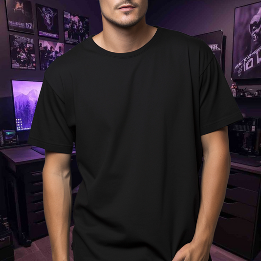 playera negra 100% algodon