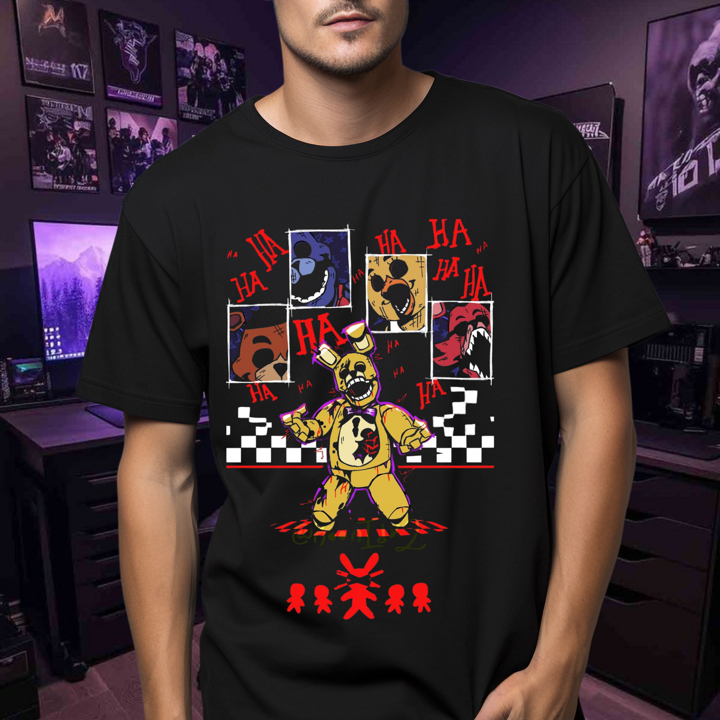 Playera FNAF Spring bonnie spring lock failure.