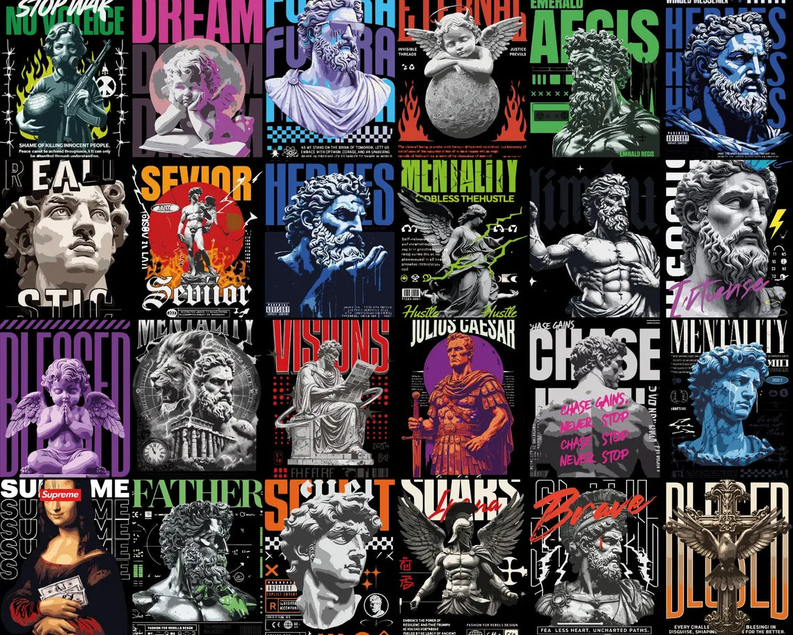 Pack Premium Vectores Estilo Urbano Streetwear