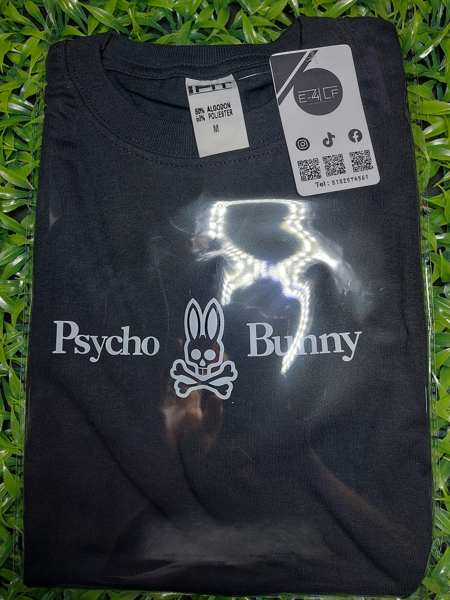 Playera Negra Psyco Bunny