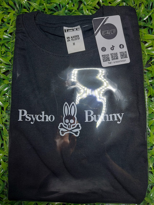 Playera Negra Psyco Bunny