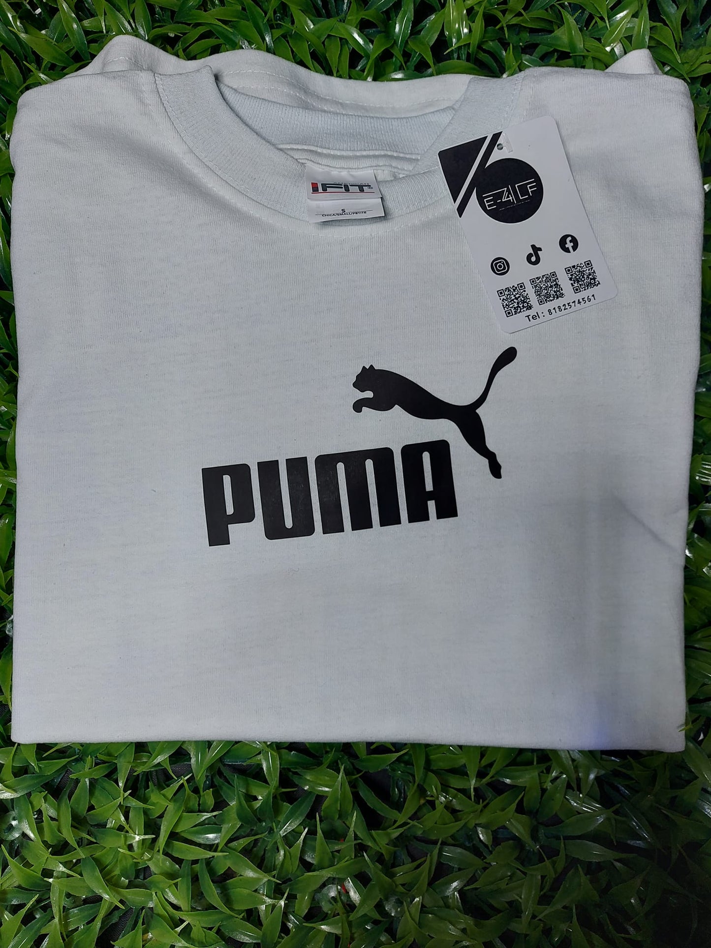Playera Puma Blanca Blanca Talla unica