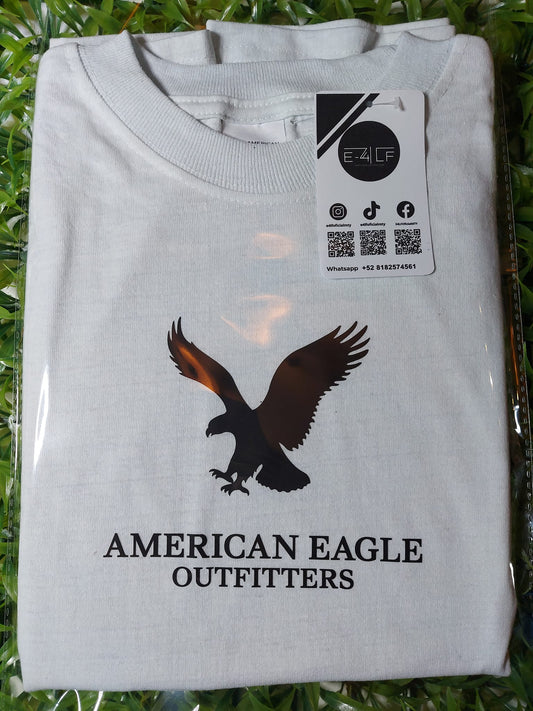 playera blanca american eagle