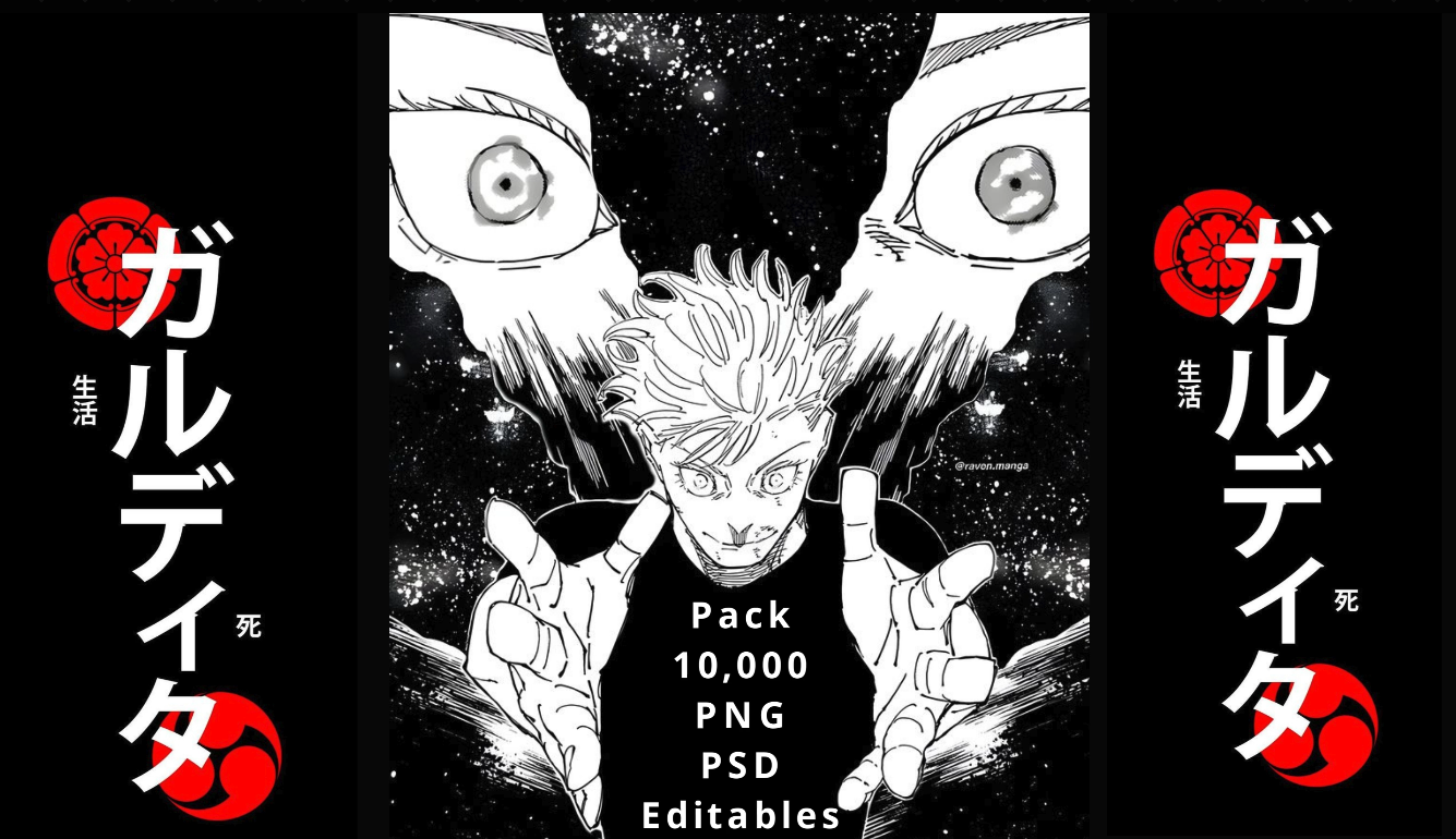 10 mil Vectores Premium de Anime y Variedad para Serigrafia DTF Sublimacion Vectores Semitonos PNG SGV Canva PSD Editables Alta Calidad Mas de 25 GB Descarga Inmediata